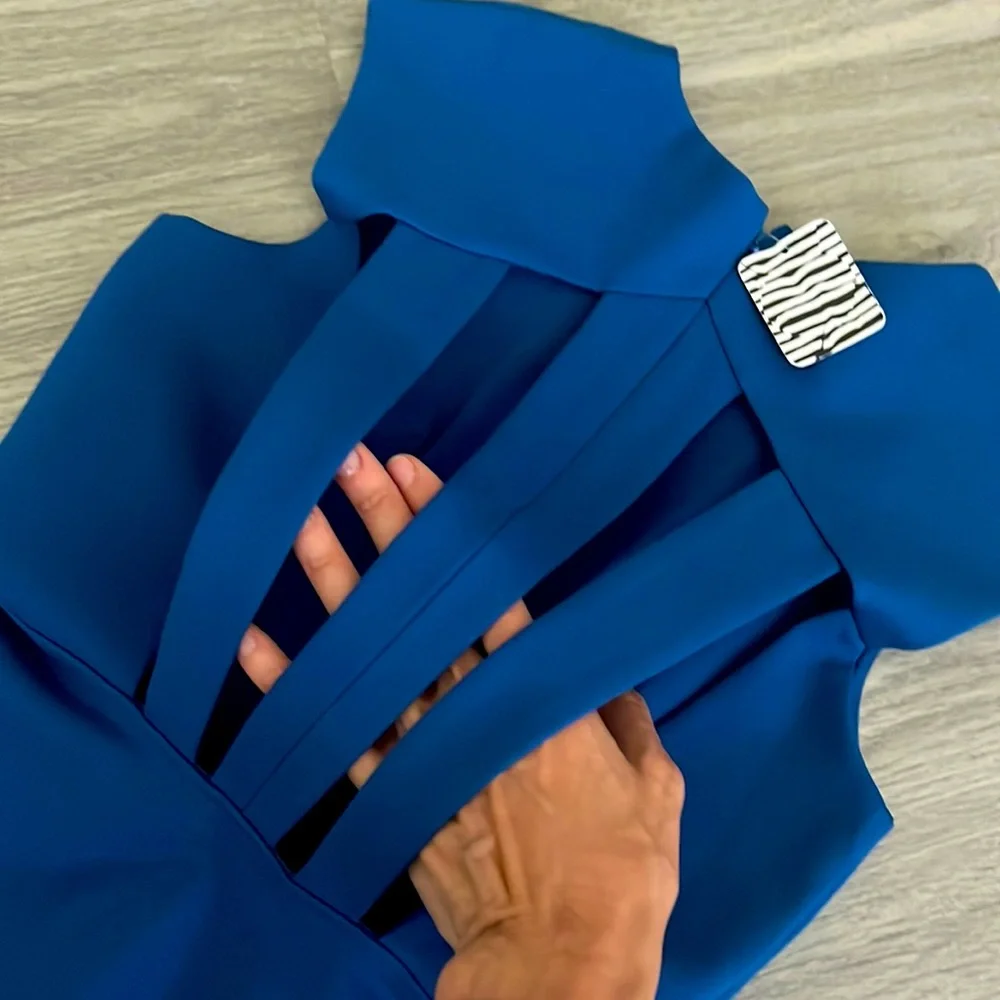 NWT SILENCE + NOISE Cut Out Back A-Line Dress - Picture 4 of 4